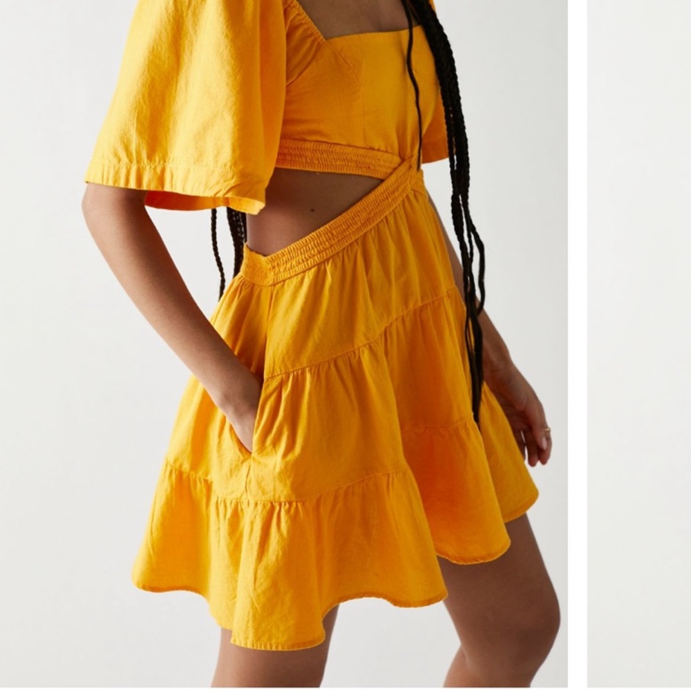 Free People Cross of Sunlight Mini Dress